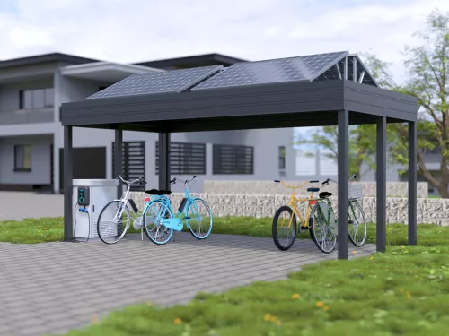Fahrrad PV Carport STUK