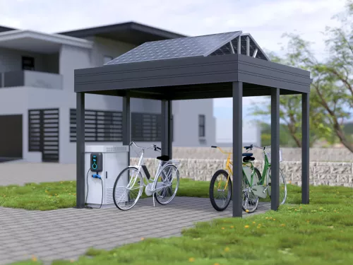 Fahrrad PV Carport STUK