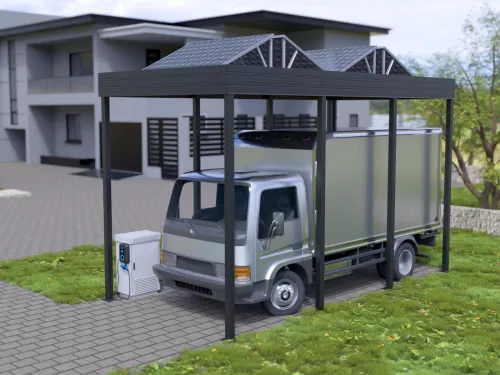 LKW PV Carport STUK